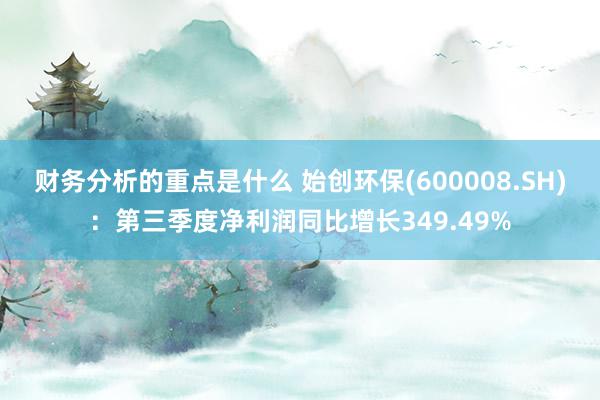 财务分析的重点是什么 始创环保(600008.SH)：第三季度净利润同比增长349.49%