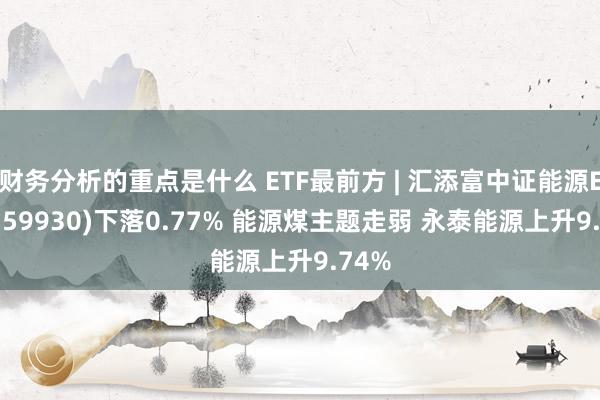 财务分析的重点是什么 ETF最前方 | 汇添富中证能源ETF(159930)下落0.77% 能源煤主题走弱 永泰能源上升9.74%