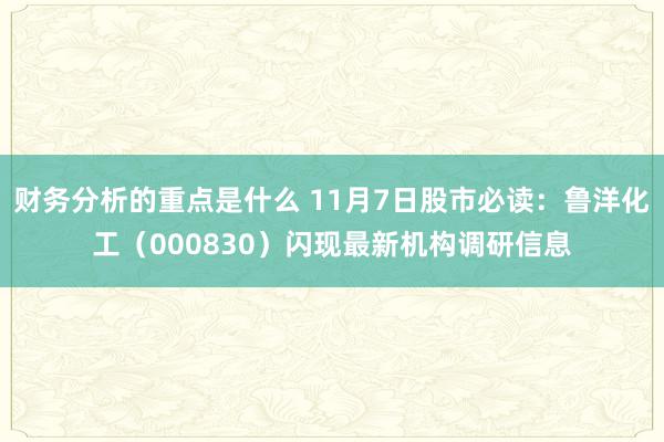 财务分析的重点是什么 11月7日股市必读：鲁洋化工（000830）闪现最新机构调研信息