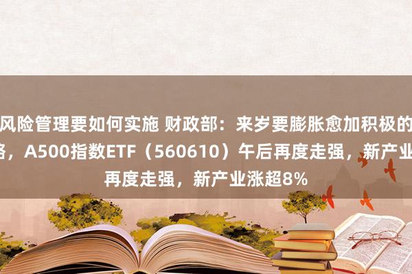 风险管理要如何实施 财政部：来岁要膨胀愈加积极的财政战略，A500指数ETF（560610）午后再度走强，新产业涨超8%