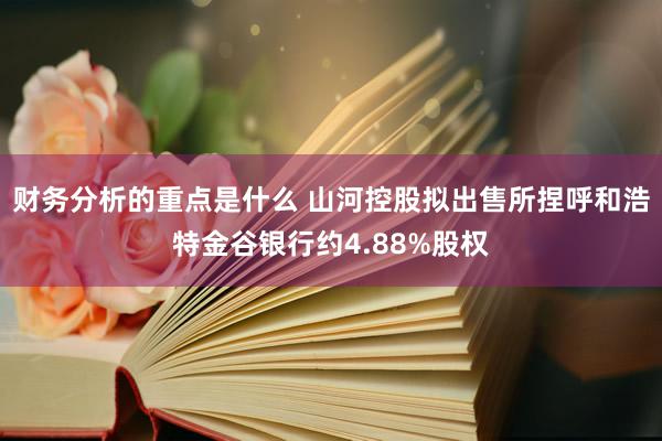 财务分析的重点是什么 山河控股拟出售所捏呼和浩特金谷银行约4.88%股权