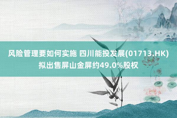 风险管理要如何实施 四川能投发展(01713.HK)拟出售屏山金屏约49.0%股权