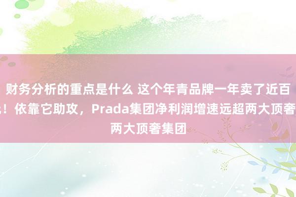 财务分析的重点是什么 这个年青品牌一年卖了近百亿元！依靠它助攻，Prada集团净利润增速远超两大顶奢集团